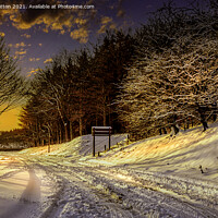 Buy canvas prints of  Snowy Sunrise by Nigel Hatton