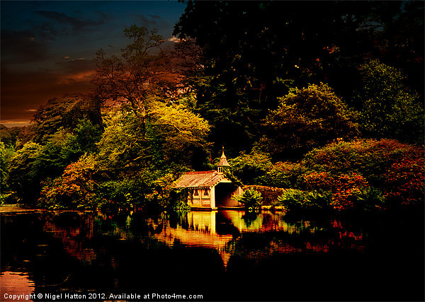 Boat House Picture Board by Nigel Hatton