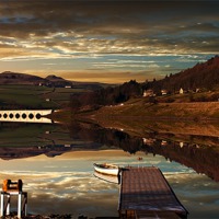 Buy canvas prints of Crook Hill Reflections by Nigel Hatton