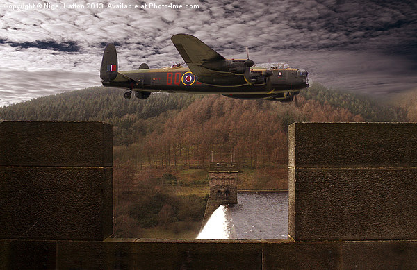 Avro Lancaster Mk1 Picture Board by Nigel Hatton