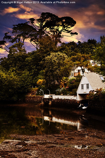 Boat House Picture Board by Nigel Hatton