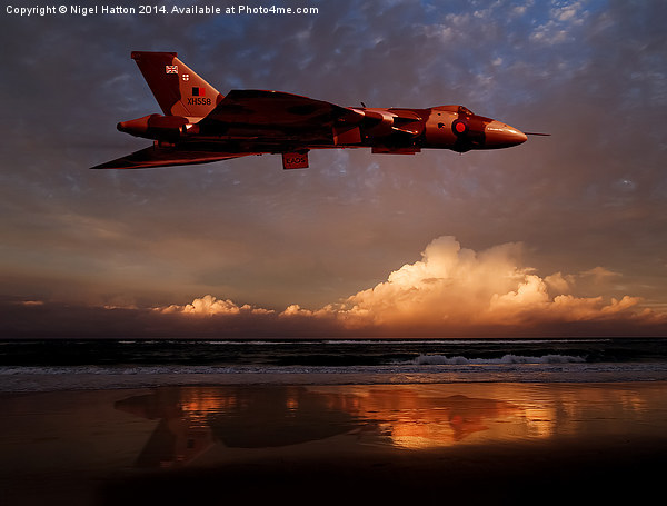 Vulcan at Sunset Picture Board by Nigel Hatton