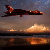 Buy canvas prints of Vulcan at Sunset by Nigel Hatton