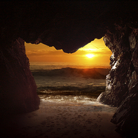 Buy canvas prints of Cave by Nigel Hatton