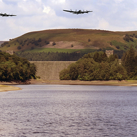 Buy canvas prints of Two Over Howden Dam by Nigel Hatton