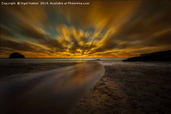 Flat Sea Picture Board by Nigel Hatton