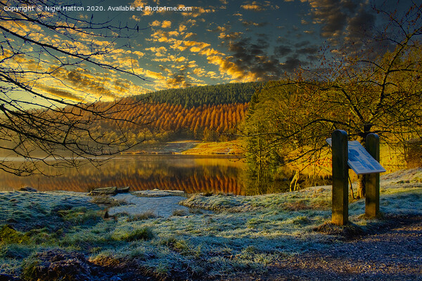 Frosty Morning At Ladybower  Picture Board by Nigel Hatton