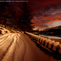 Buy canvas prints of Snow Tracks by Nigel Hatton