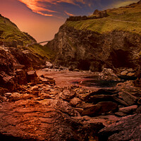 Buy canvas prints of Tintagel Cove by Nigel Hatton