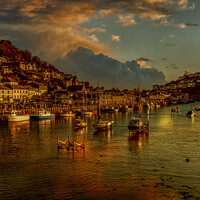 Buy canvas prints of Sunset At Looe by Nigel Hatton