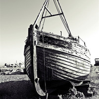 Buy canvas prints of Retired fishing boat by Sharon Lisa Clarke