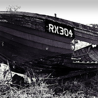 Buy canvas prints of Fishing boat wreck by Sharon Lisa Clarke