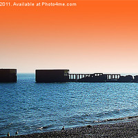 Buy canvas prints of Harbour Arm by Sharon Lisa Clarke