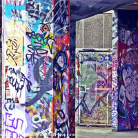 Buy canvas prints of Graffiti Alley by Sharon Lisa Clarke