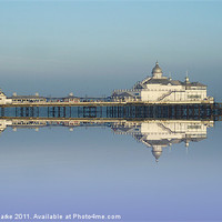 Buy canvas prints of Eastbourne Pier Reflected by Sharon Lisa Clarke