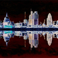 Buy canvas prints of Negative City by Sharon Lisa Clarke