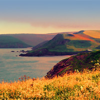 Buy canvas prints of Painted Devon by Sharon Lisa Clarke