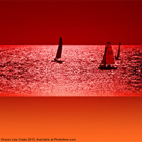 Buy canvas prints of Autumn Ocean 2 by Sharon Lisa Clarke