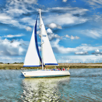Buy canvas prints of Summer sailing by Sharon Lisa Clarke