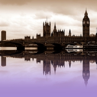 Buy canvas prints of Westminster Lilac by Sharon Lisa Clarke
