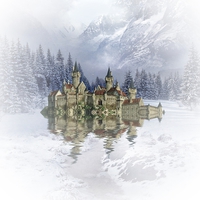 Buy canvas prints of The Snow Palace by Sharon Lisa Clarke