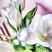 Buy canvas prints of Fractalius Tulip 2 by Sharon Lisa Clarke