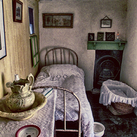 Buy canvas prints of  1930's Bedroom by Sharon Lisa Clarke