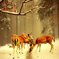 Buy canvas prints of  Fallow Deer by Sharon Lisa Clarke