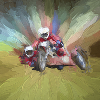 Buy canvas prints of  Sidecar by Sharon Lisa Clarke