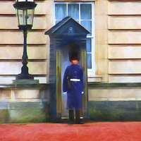 Buy canvas prints of  Queens Guard by Sharon Lisa Clarke