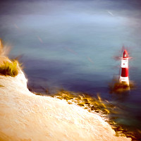 Buy canvas prints of Beachy Head Lighthouse by Sharon Lisa Clarke
