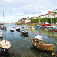Buy canvas prints of Brixham Devon by Sharon Lisa Clarke