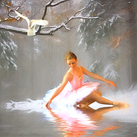 Buy canvas prints of Winter dancer by Sharon Lisa Clarke