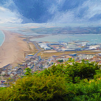 Buy canvas prints of Portland Harbour by Sharon Lisa Clarke