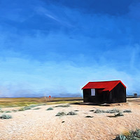 Buy canvas prints of The Lonely Cabin by Sharon Lisa Clarke