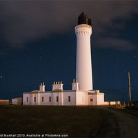 Buy canvas prints of Covesea Lighthouse Starscape by Scott K Marshall