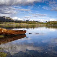 Buy canvas prints of Arisaig Row Boat by Scott K Marshall