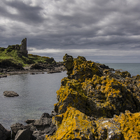 Buy canvas prints of Dramatic Dunure Castle by Scott K Marshall
