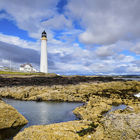 Buy canvas prints of Scurdie Ness Lighthouse  by Scott K Marshall