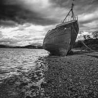 Buy canvas prints of Wreck at Corpach by Scott K Marshall