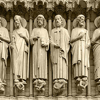 Buy canvas prints of Notre Dame Statues by Scott K Marshall