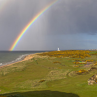 Buy canvas prints of Covesea Golf Course Rainbow by Scott K Marshall