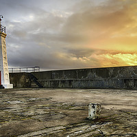 Buy canvas prints of Lybster Harbour Light by Scott K Marshall