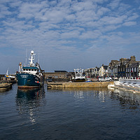 Buy canvas prints of Macduff Harbour Departure by Scott K Marshall