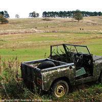 Buy canvas prints of FORGOTTEN LAND ROVER by Andrew Poynton