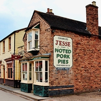 Buy canvas prints of  Blist Hill Butchers by Andrew Poynton
