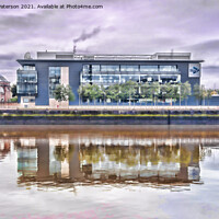 Buy canvas prints of Glasgow City Reflection by Valerie Paterson