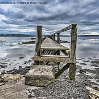 Buy canvas prints of Culross Pier  by Valerie Paterson
