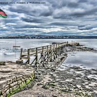 Buy canvas prints of The Old Pier Culross by Valerie Paterson