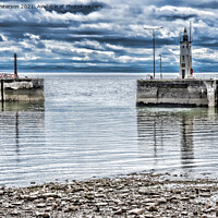 Buy canvas prints of Anstruther Harbour Entrance by Valerie Paterson
